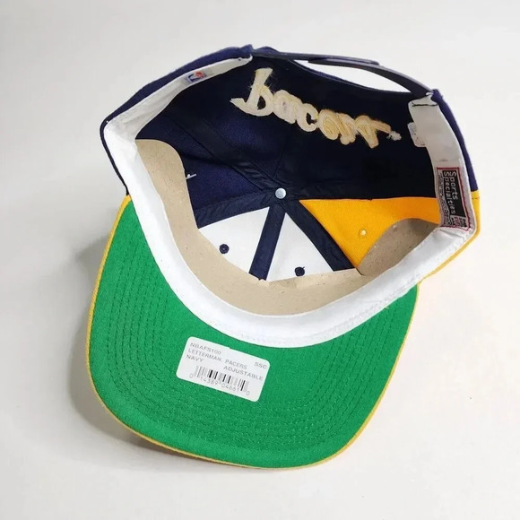 Indiana Pacers Letterman Sports Specialties Snapback Hat IP Big Logo Rare NEW - Picture 8 of 11